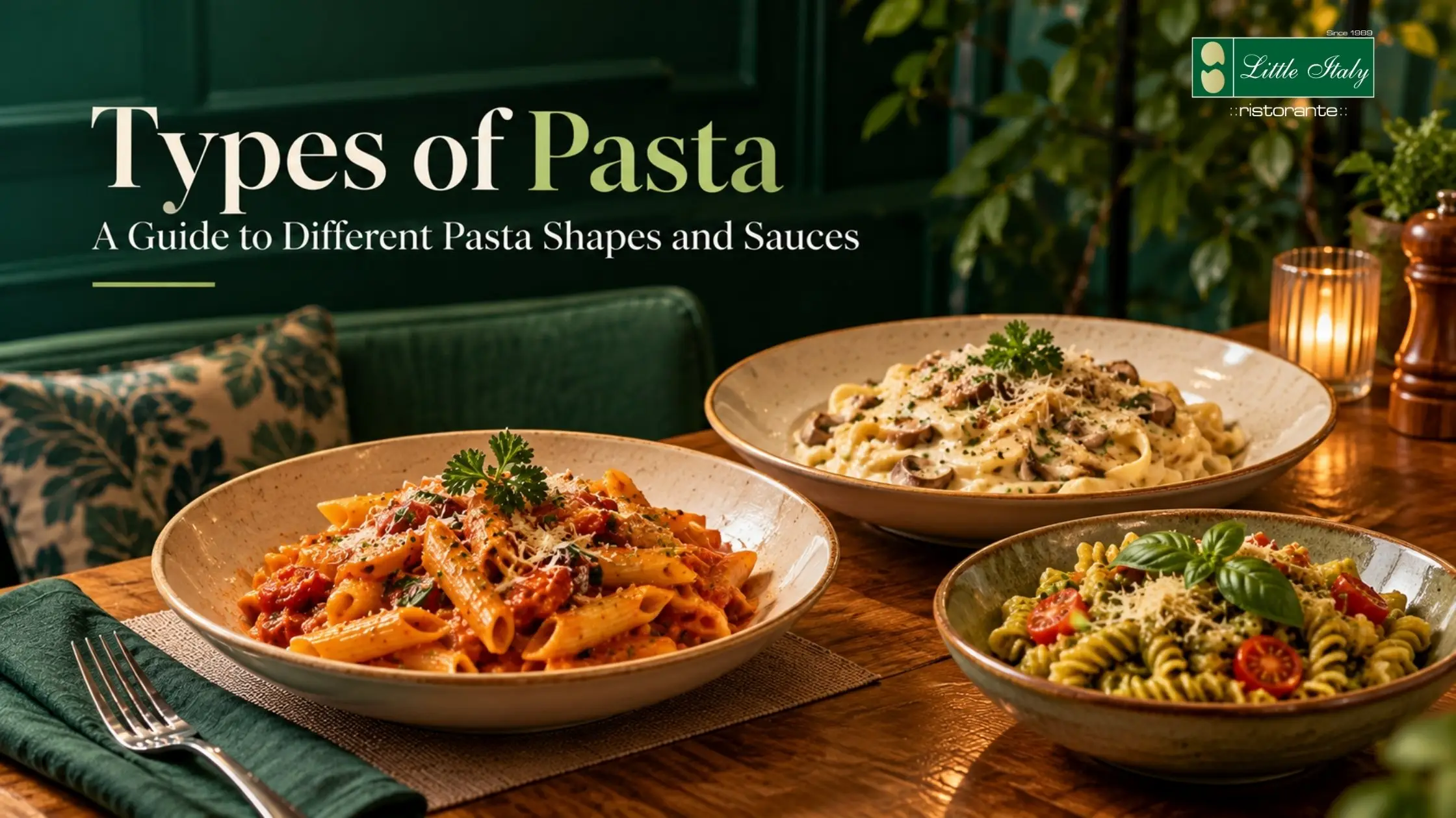 Types of Pasta: Shapes and Sauces Guide | Little Italy Udaipur